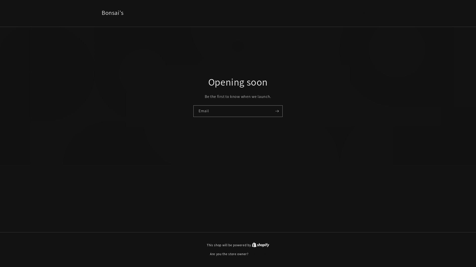 website screenshot of https://bonsaisbotanicals.com/