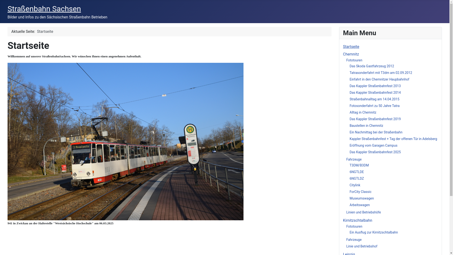 website screenshot of https://trschemnitz.eu/