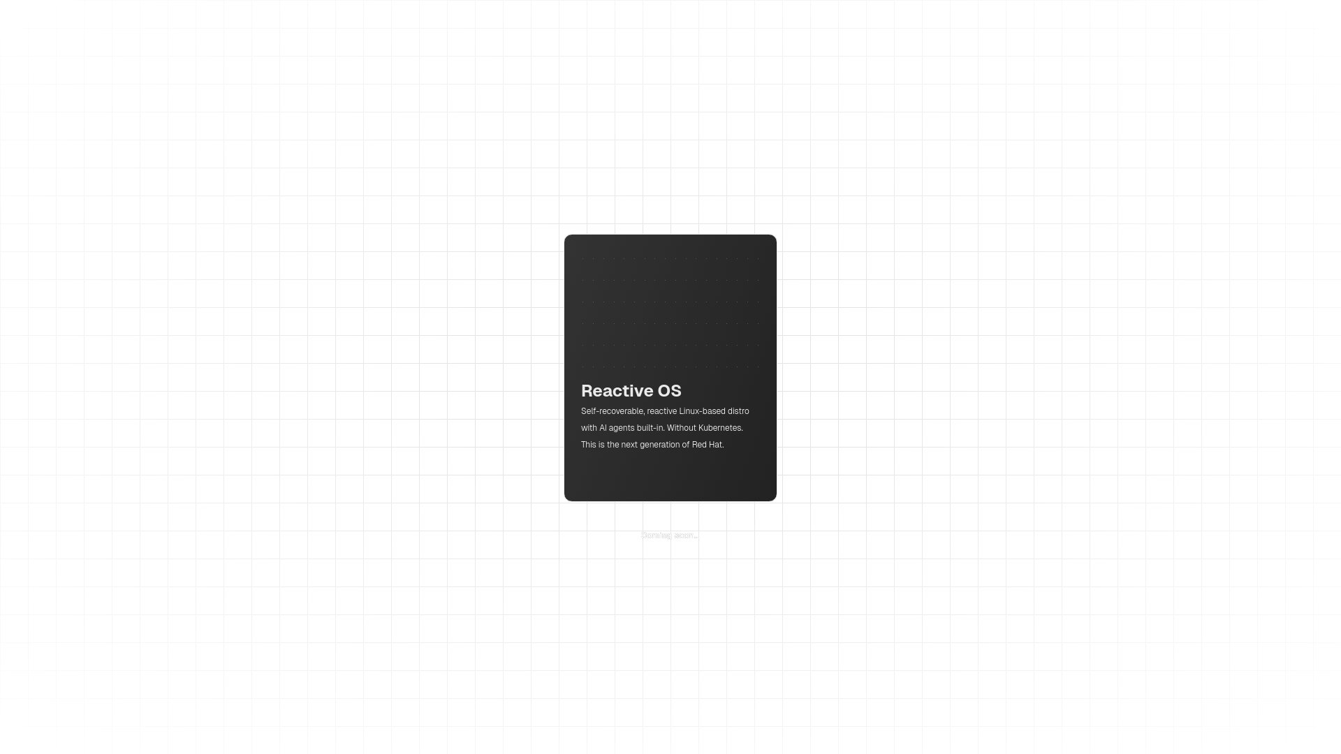 website screenshot of https://reactive-os.io/