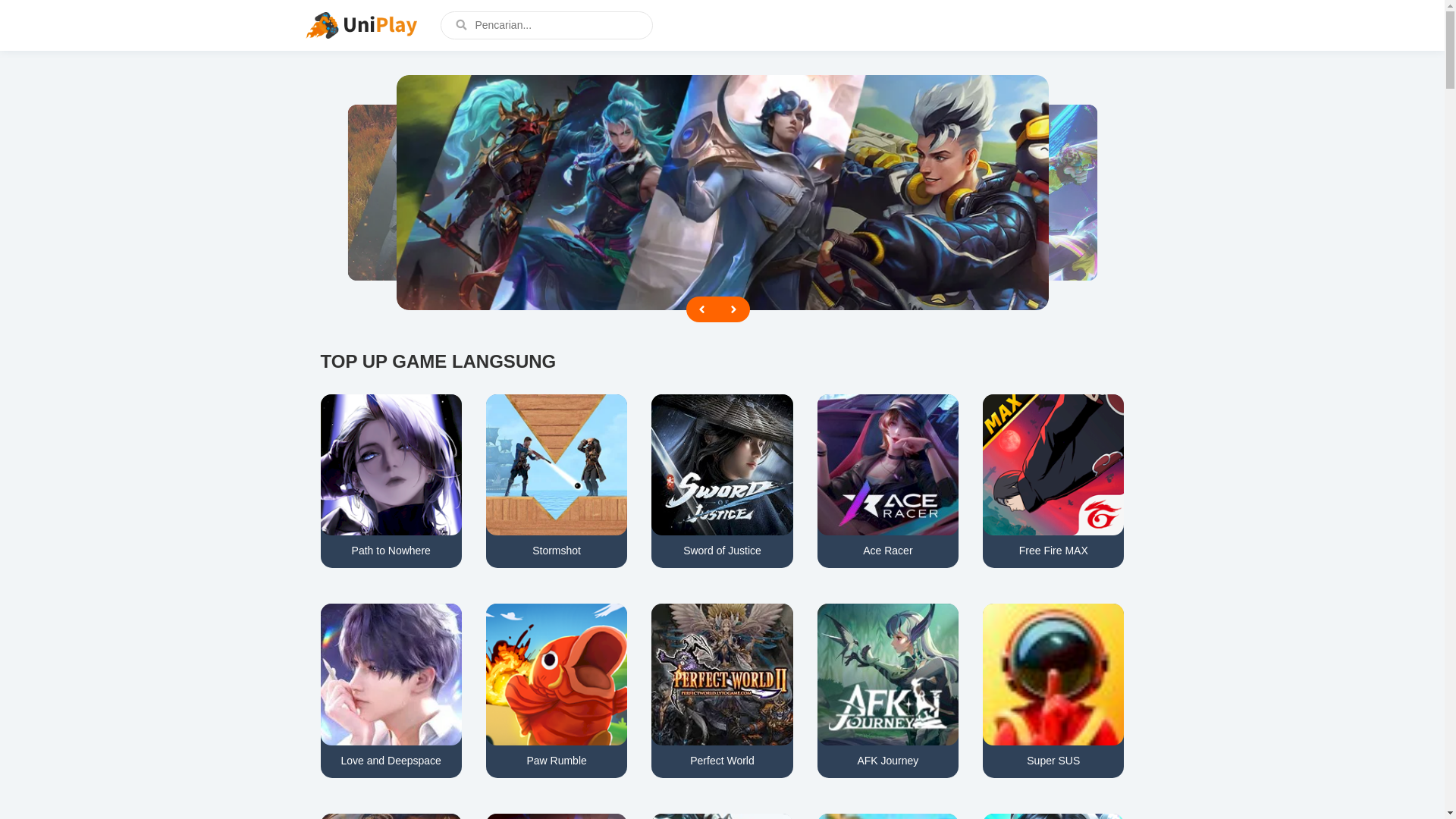 website screenshot of https://sjgaming.id/