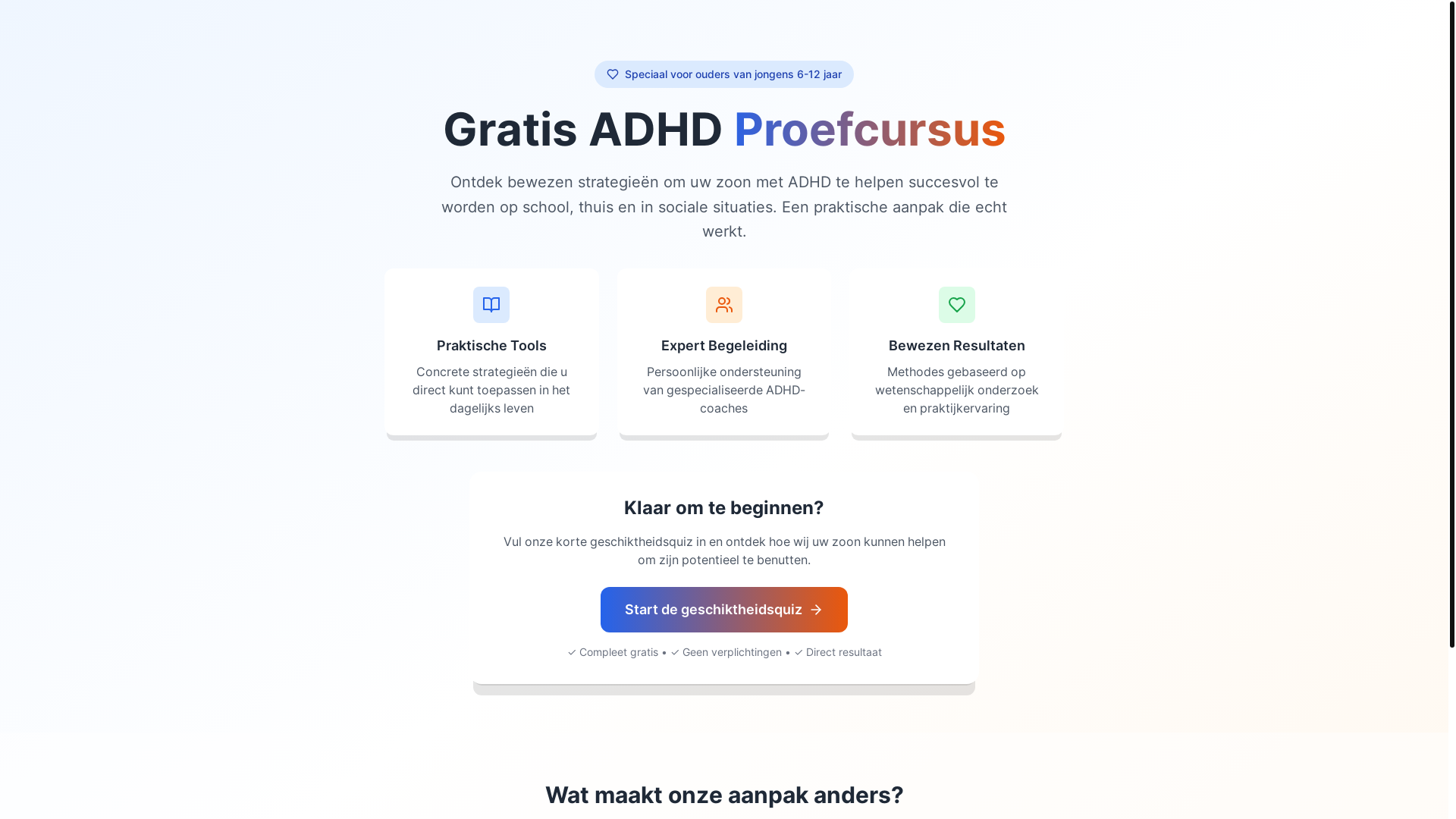 website screenshot of https://samensterkgezin.nl/