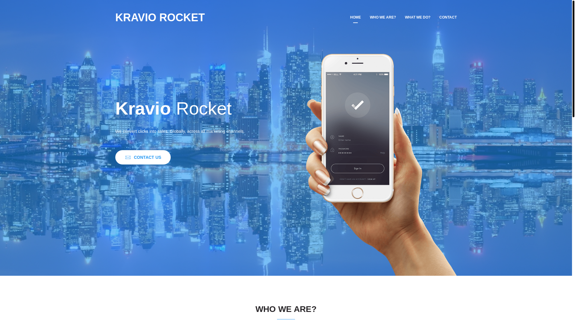 website screenshot of https://kraviorockethome.pages.dev/