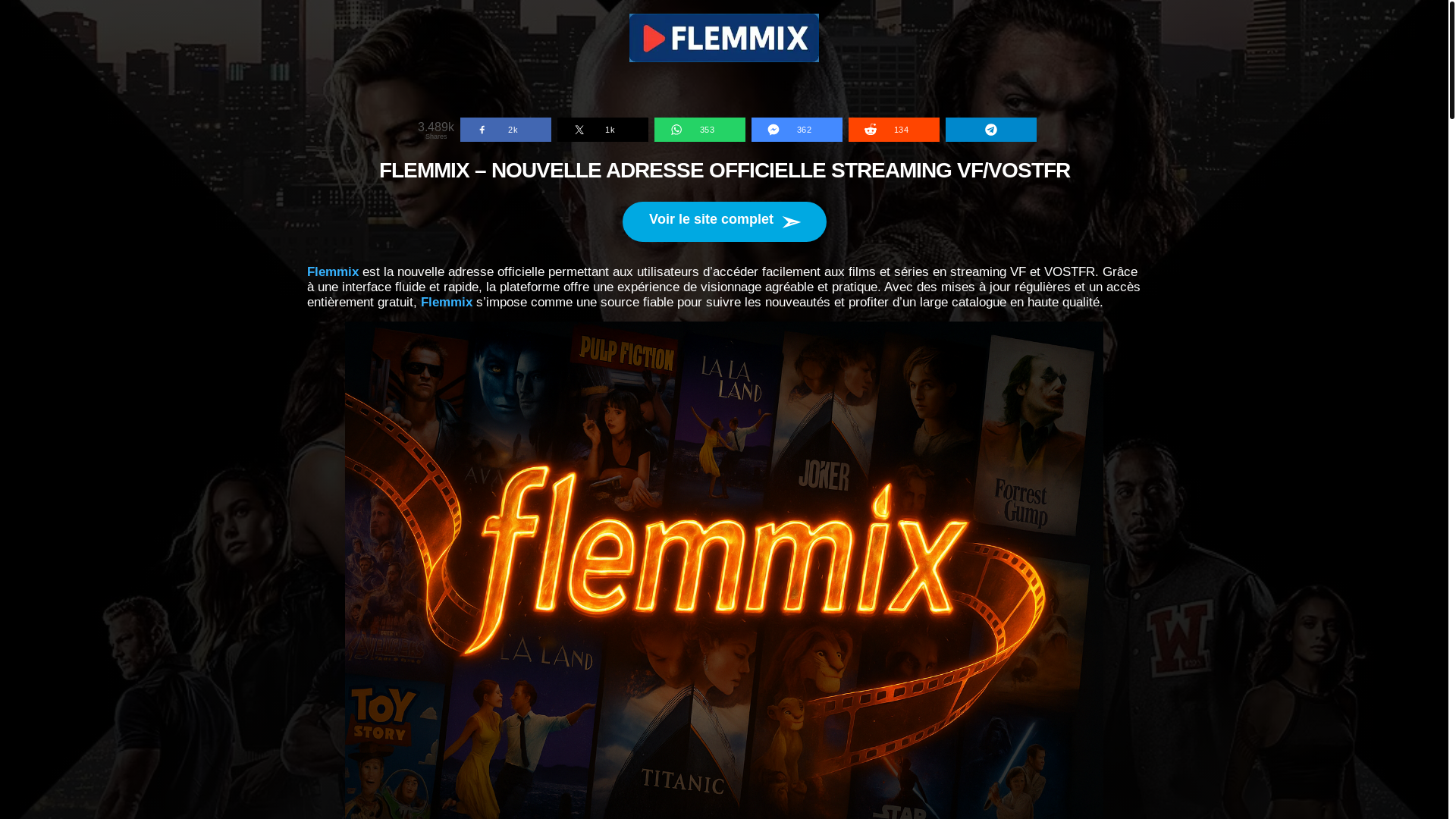 website screenshot of https://flemmixtv.cv/