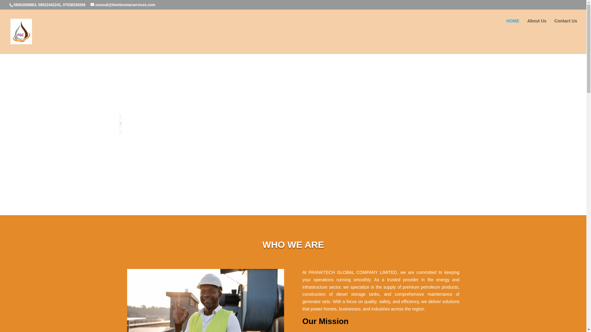 website screenshot of https://franktechgloballimted.com.ng/