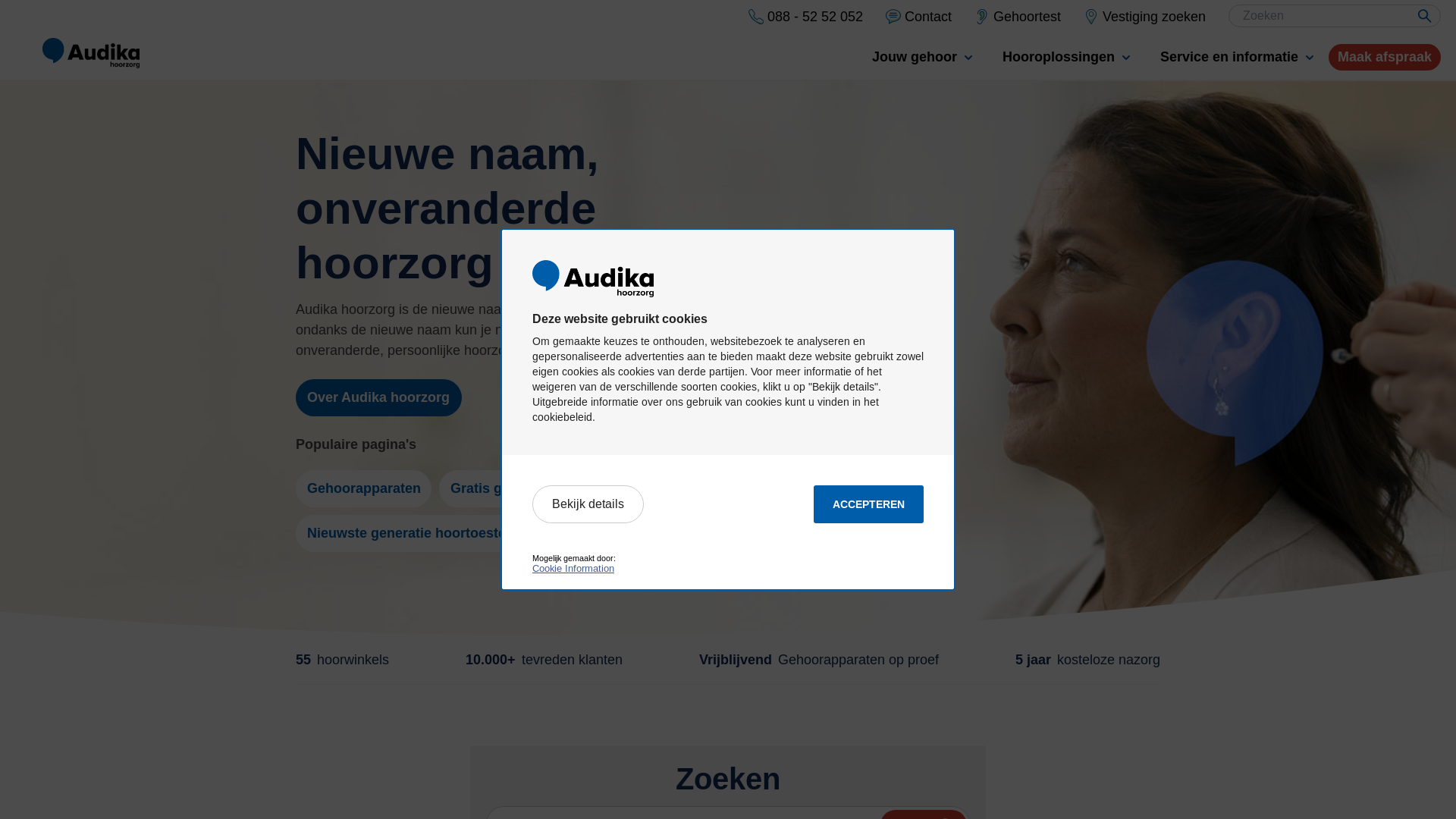 website screenshot of https://audicka.nl/