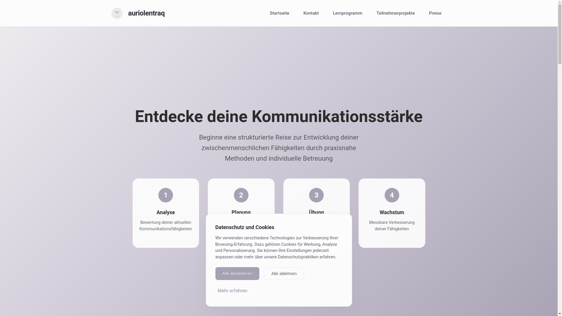 website screenshot of https://auriolentraq.sbs
