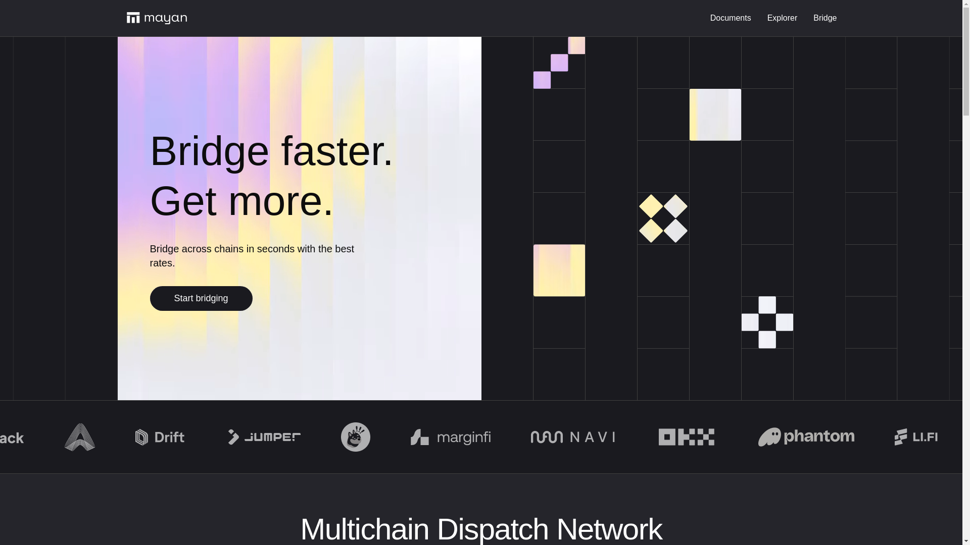 website screenshot of https://mayan-landing.pages.dev/