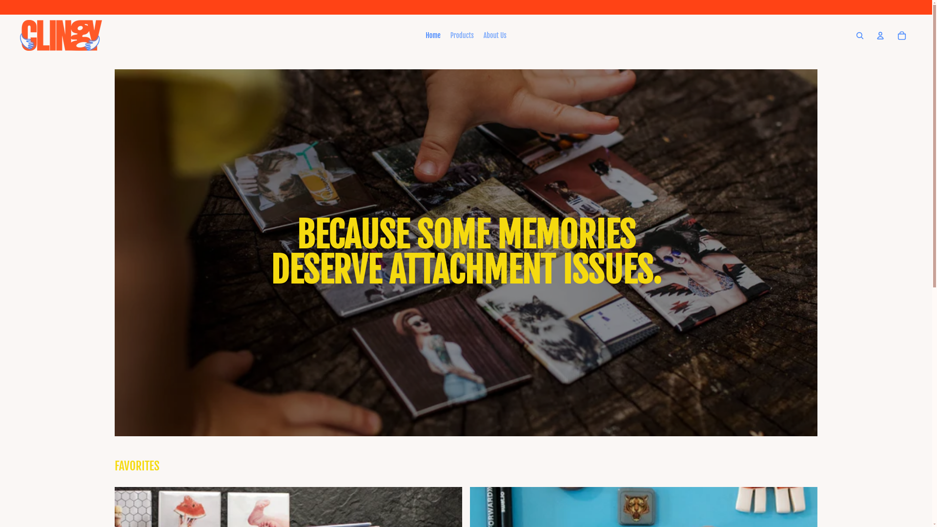 website screenshot of https://clingymagnets.com/