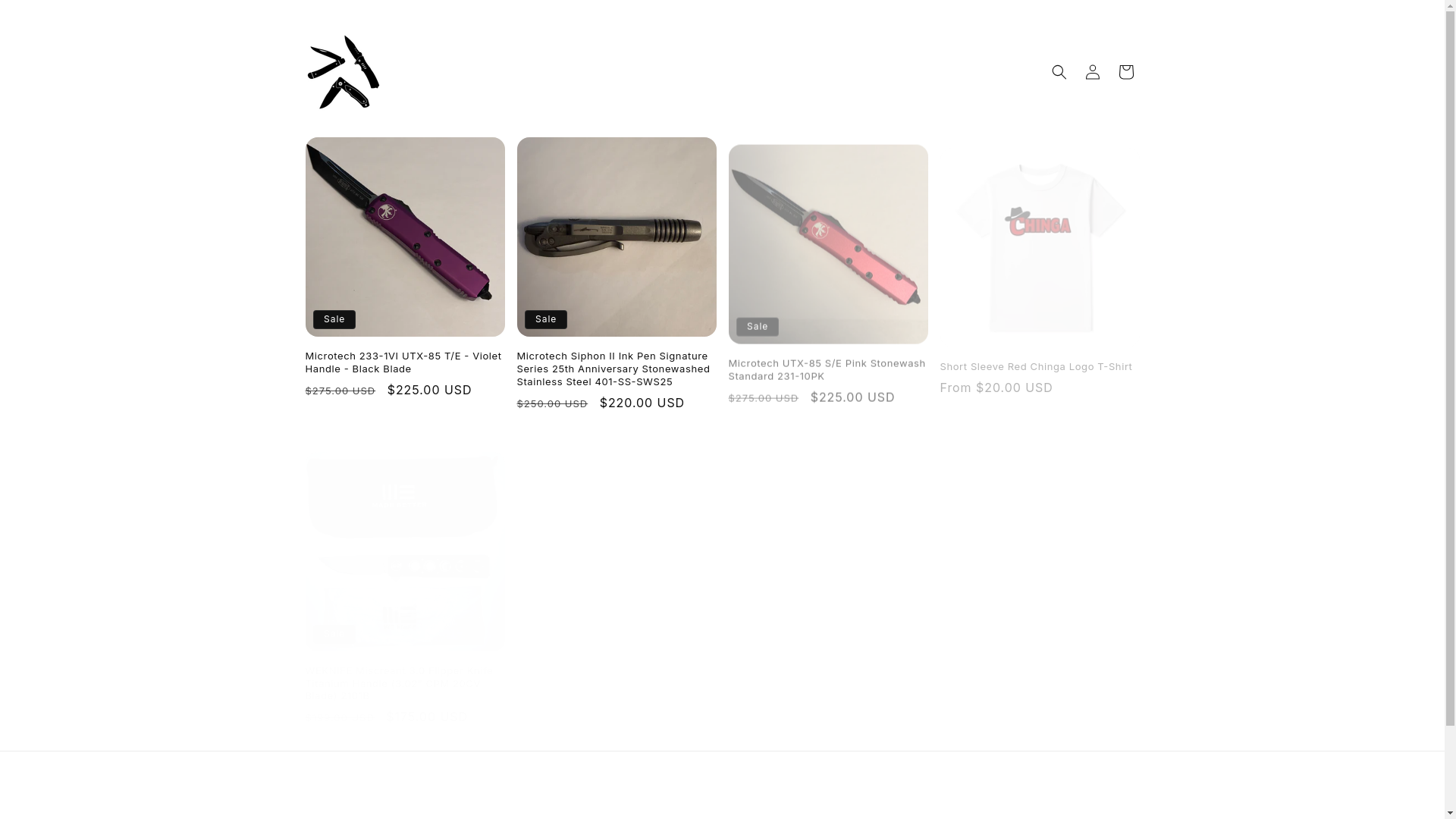 website screenshot of https://chingaclothingco.com/