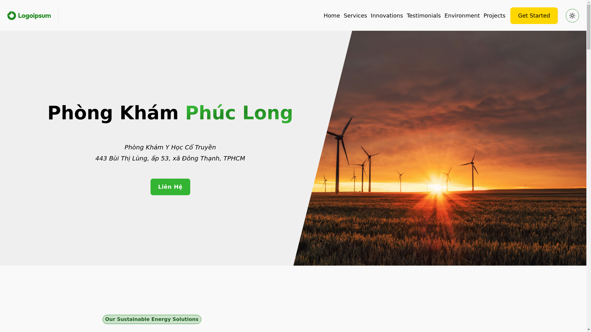 website screenshot of https://phongkhamphuclong.com/