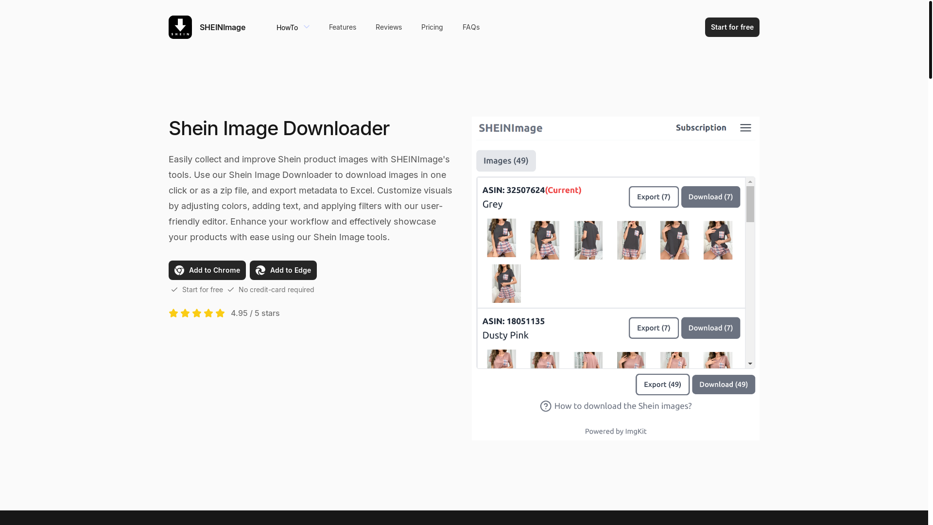 website screenshot of https://sheinimage.pages.dev/