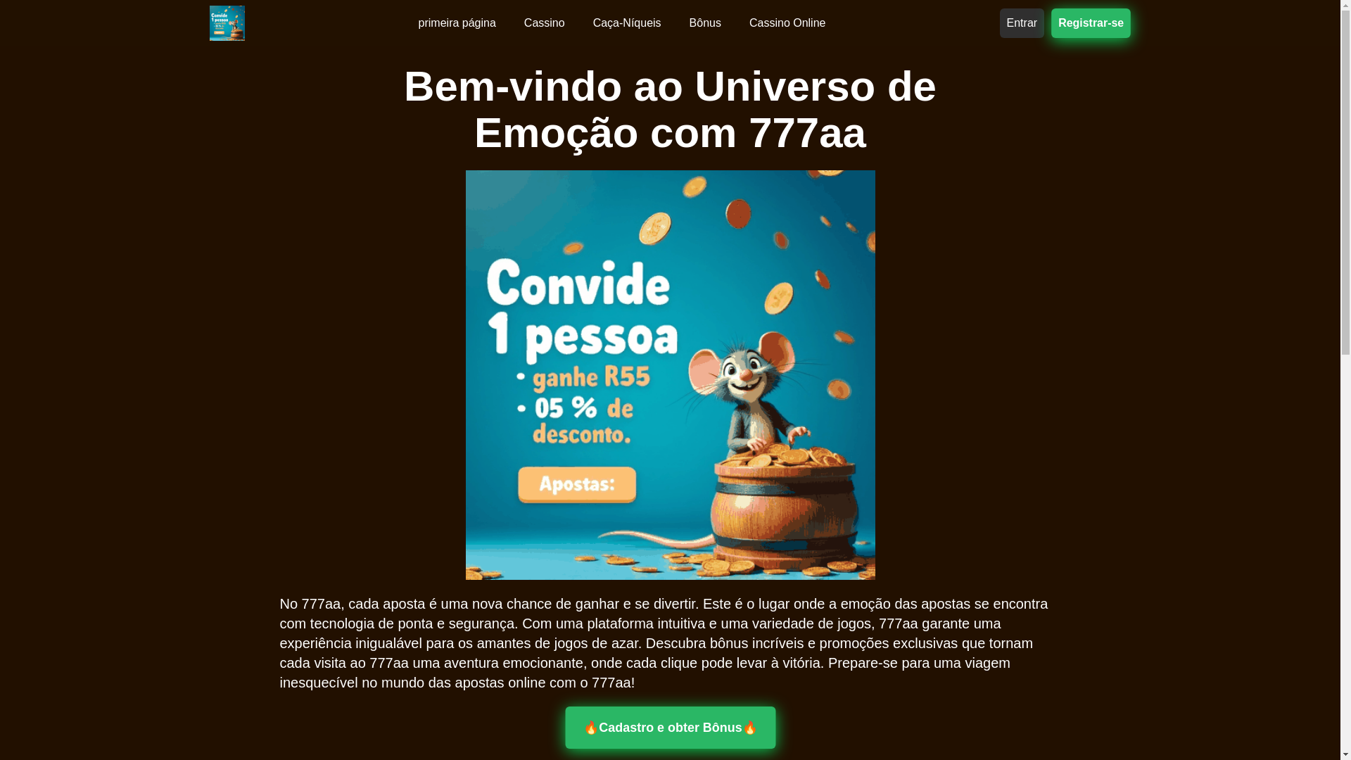 website screenshot of https://777aajogos.com/