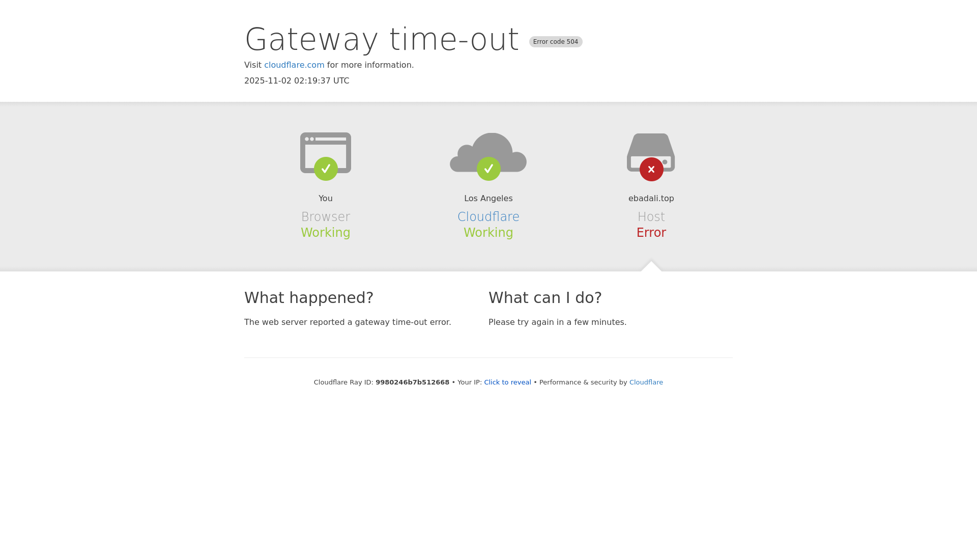 website screenshot of https://ebadali.top/