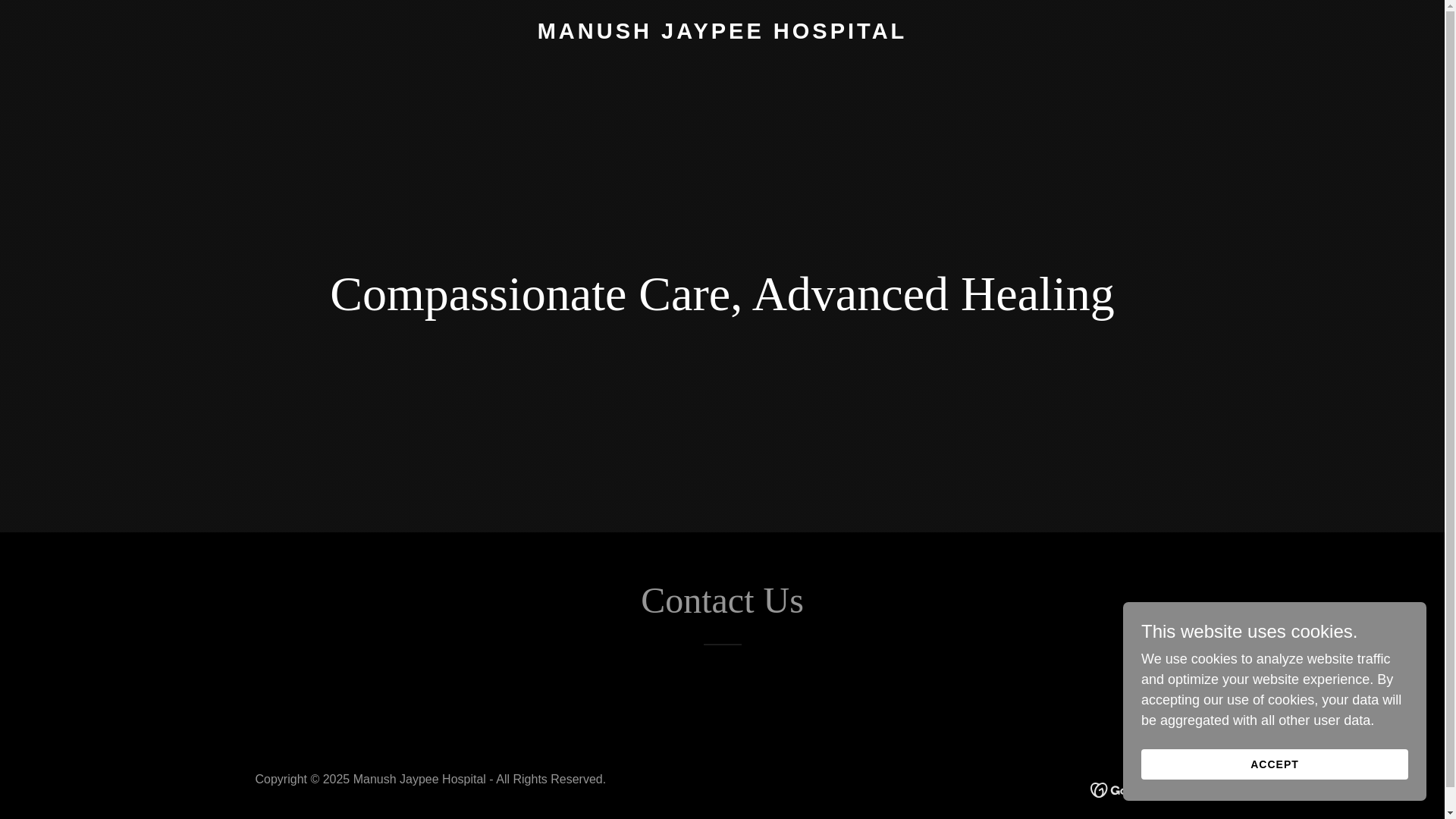 website screenshot of https://manushjaypeehospital.com/