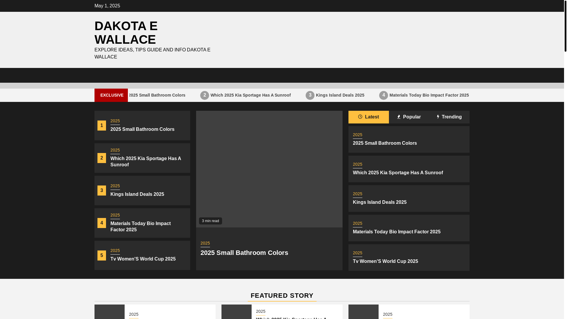 website screenshot of https://dakotaewallace.pages.dev/