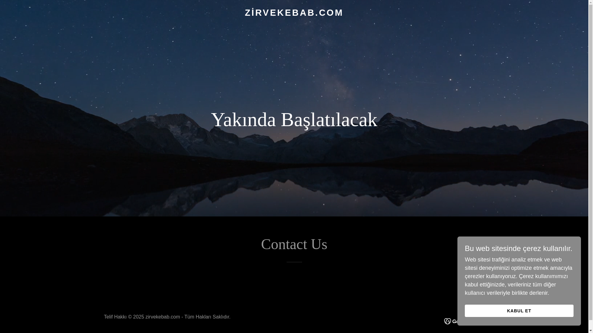 website screenshot of https://zirvekebab.com/