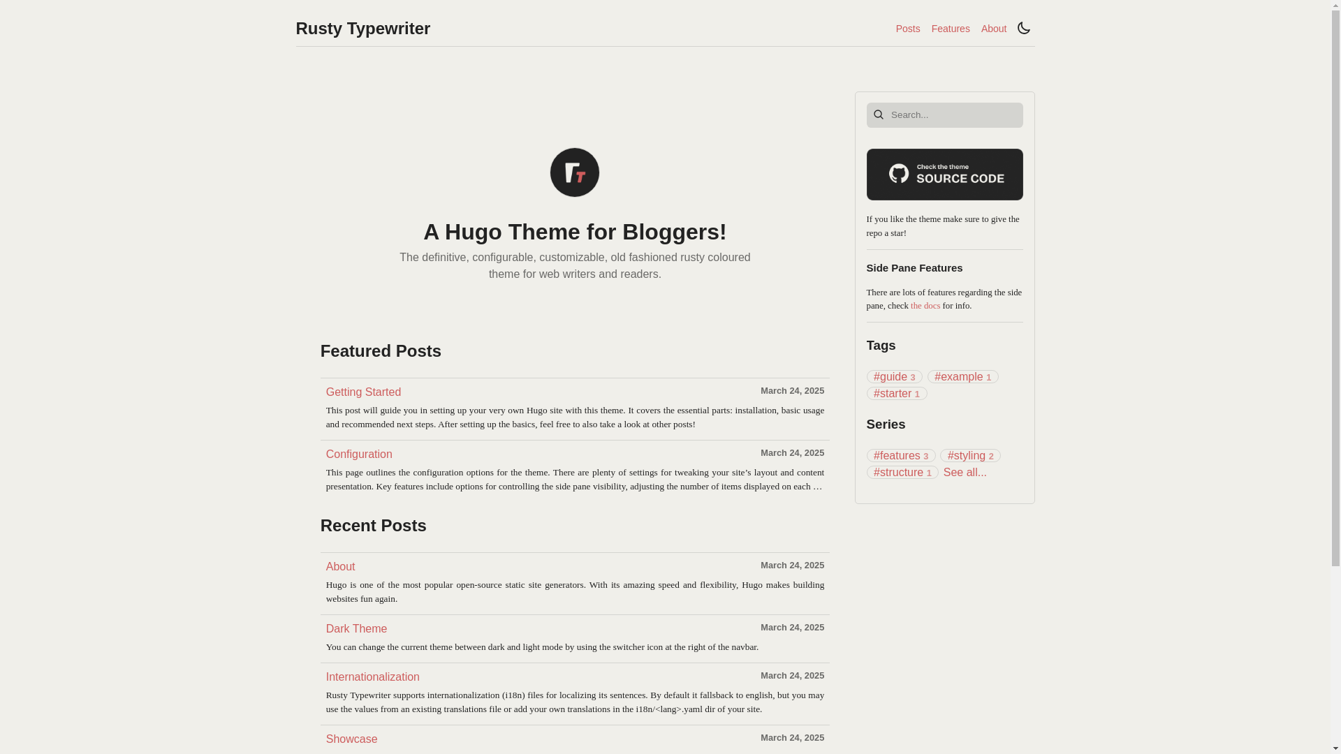 website screenshot of https://my-rusty-blog.pages.dev/