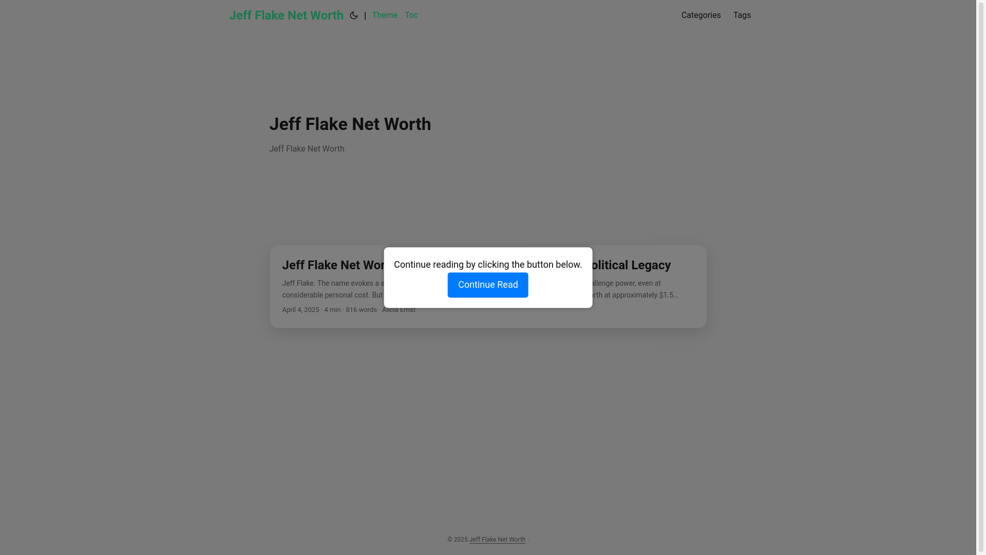 website screenshot of https://jeff-flake-net-worth.pages.dev/