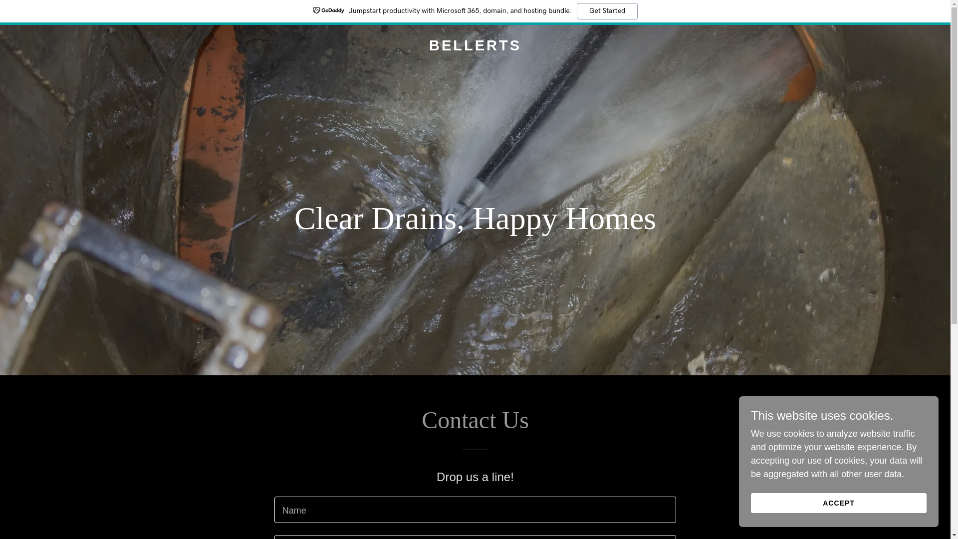 website screenshot of https://bellerts.com/