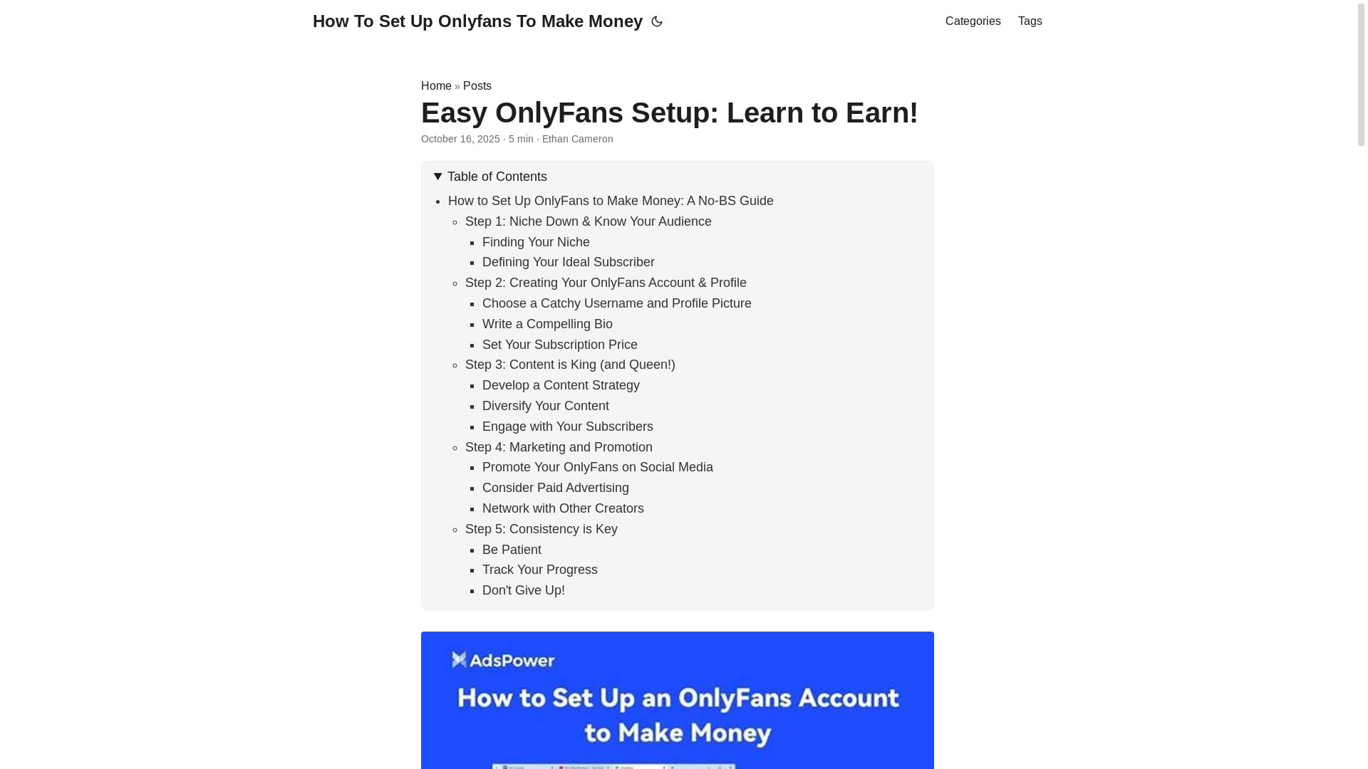 website screenshot of https://how-to-set-up-onlyfans-to-make-money.pages.dev/
