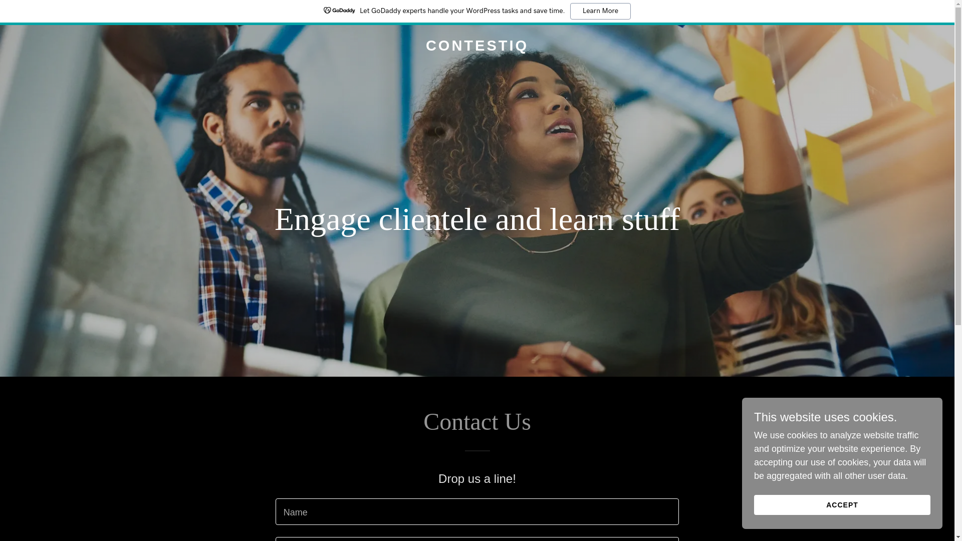 website screenshot of https://contestiq.ca/