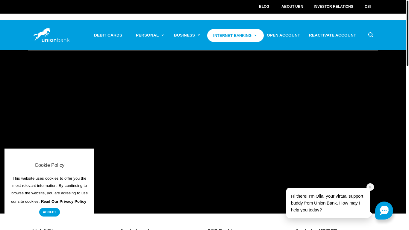 website screenshot of https://unionbankng.unionbankng.p.azurewebsites.net/