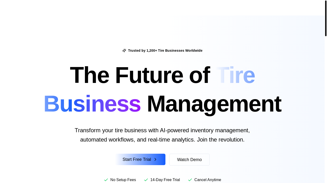 website screenshot of https://tiresware-frontend.pages.dev/