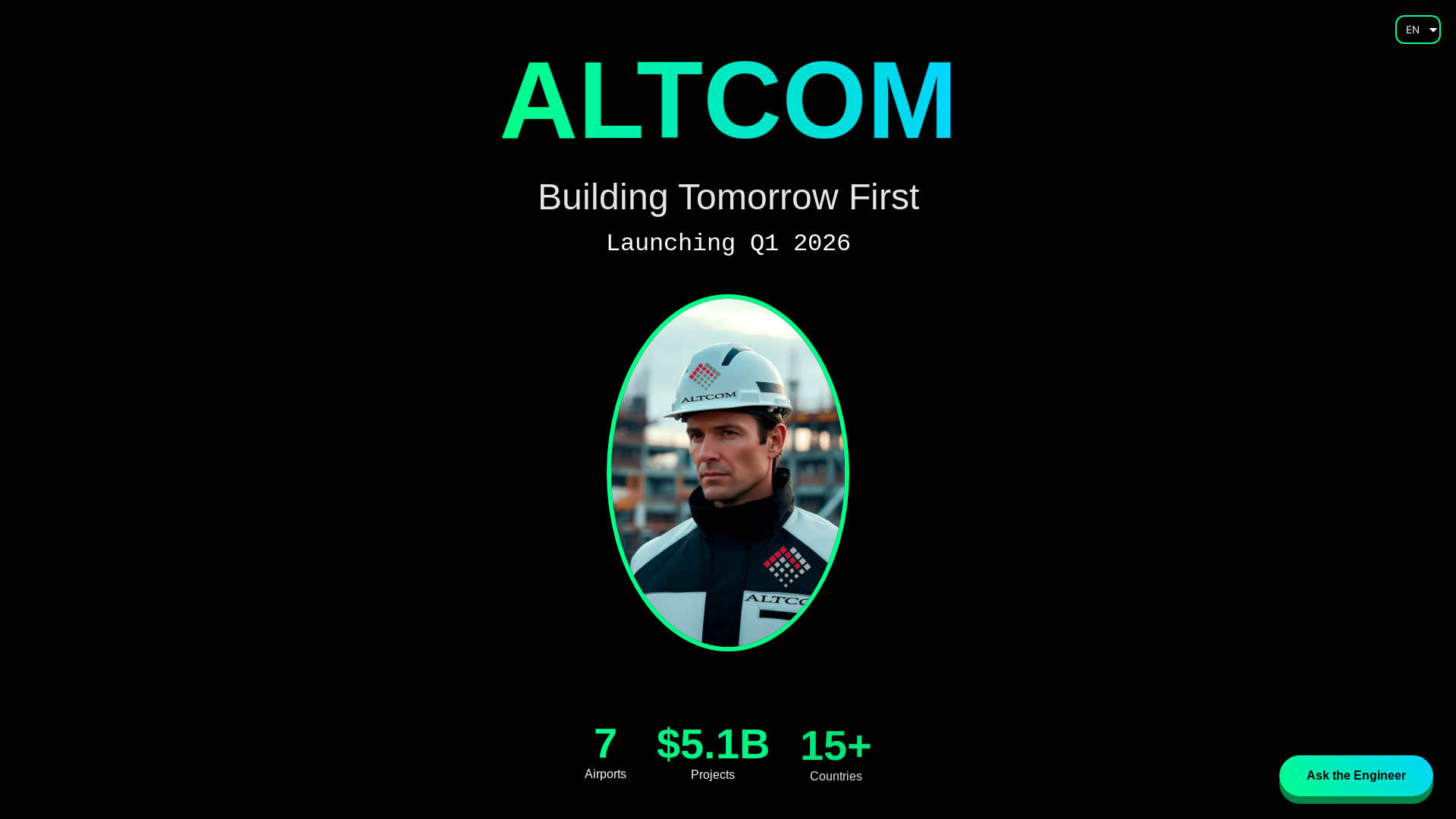 website screenshot of https://altcom.international/