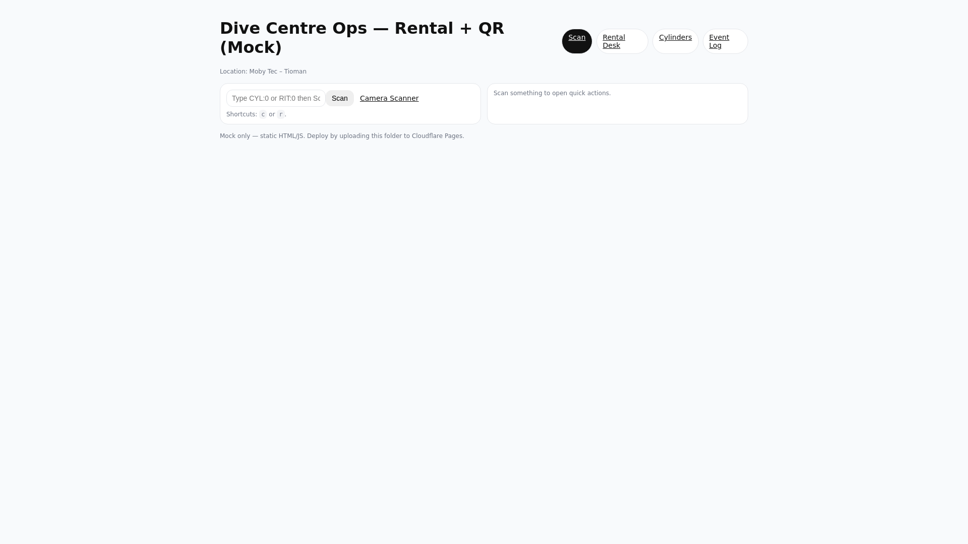 website screenshot of https://divecentrepro.pages.dev/