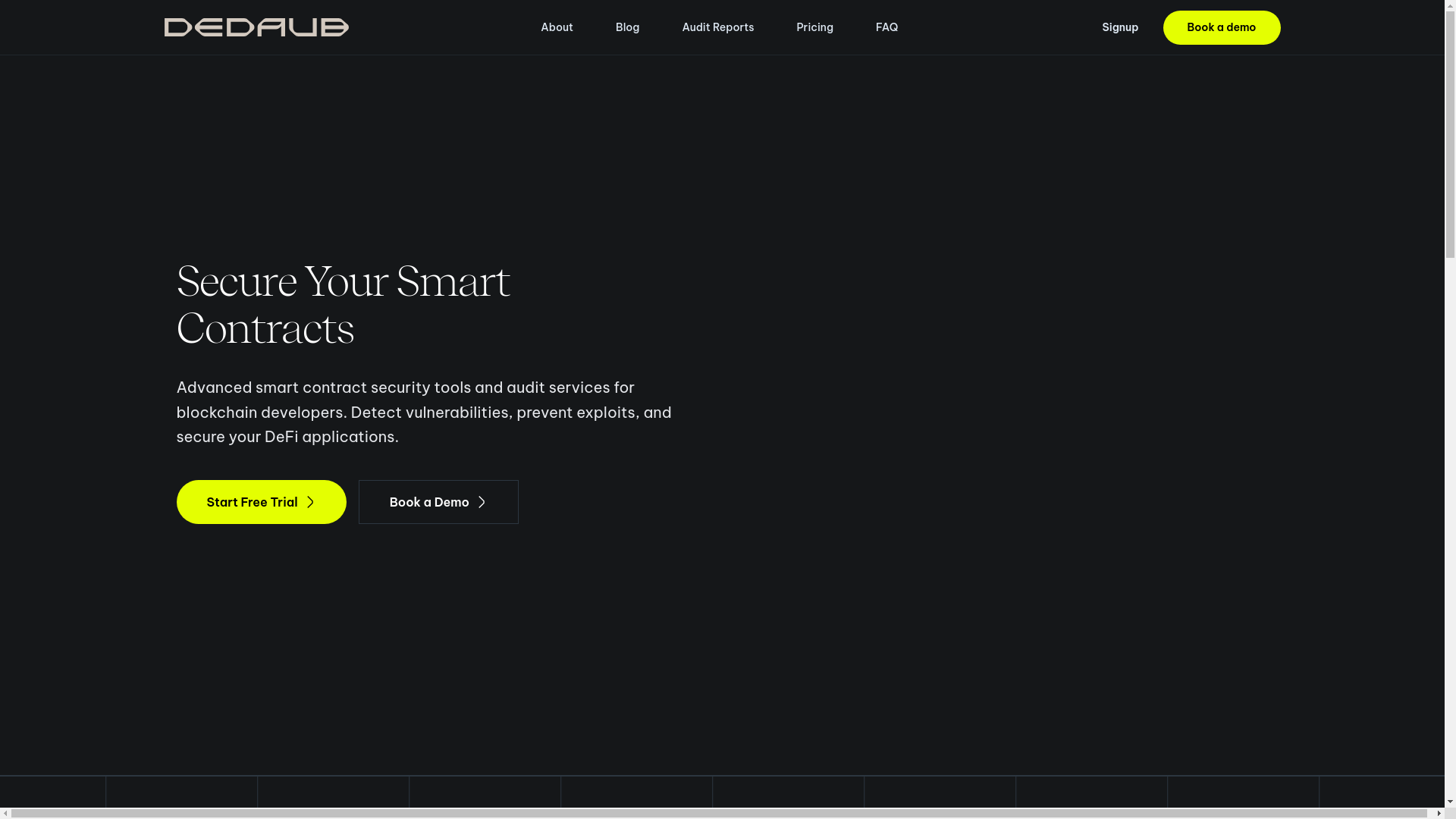 website screenshot of https://dedaub-site-hugo.pages.dev/