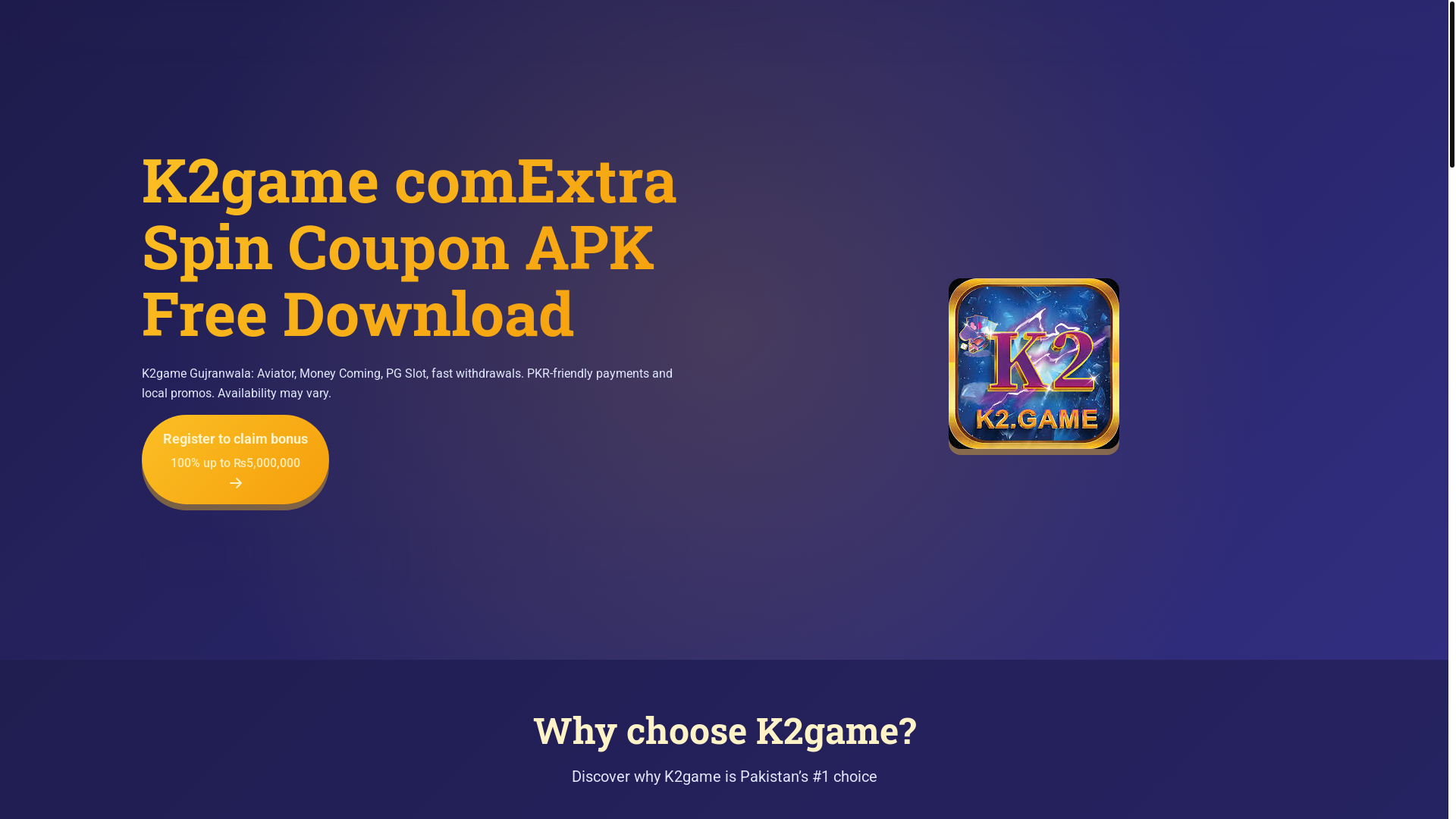 website screenshot of https://k2gamedownload.com/