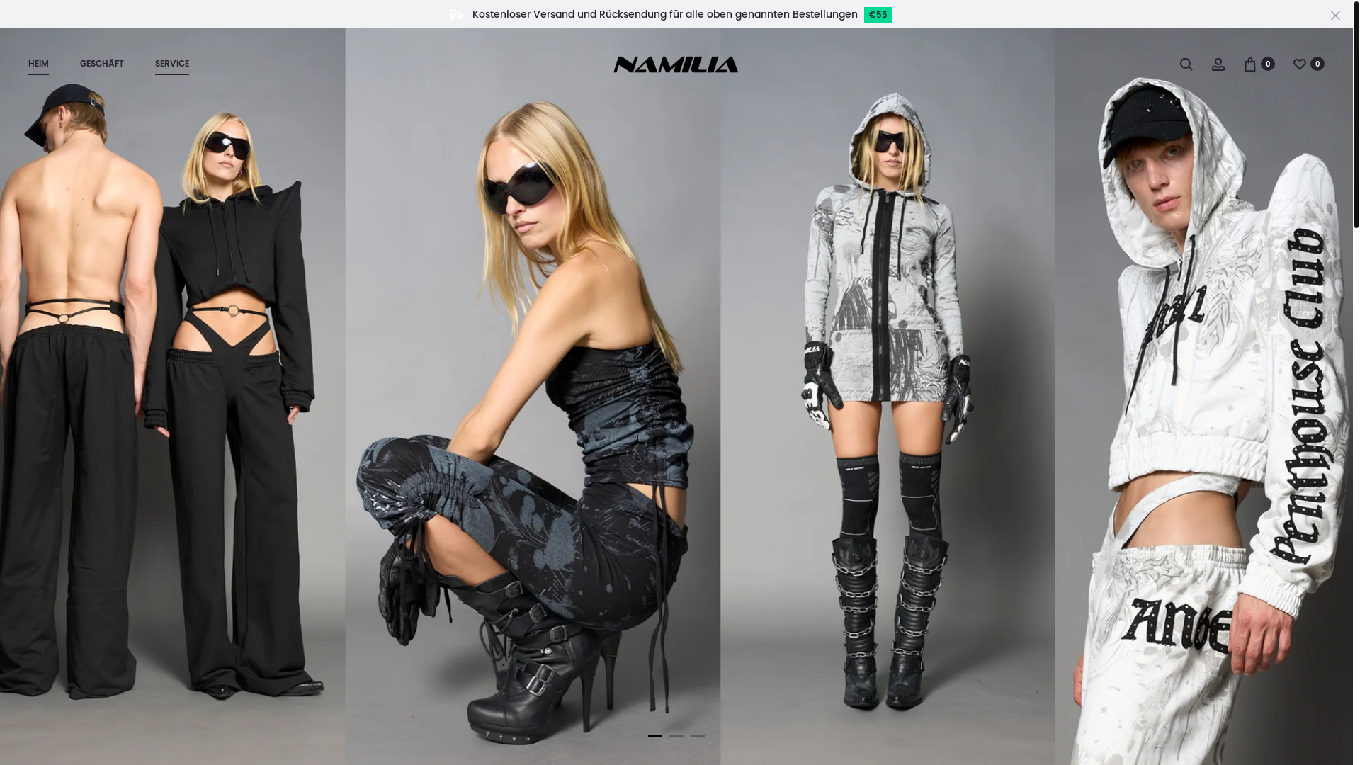 website screenshot of https://www.namilia.com.de/
