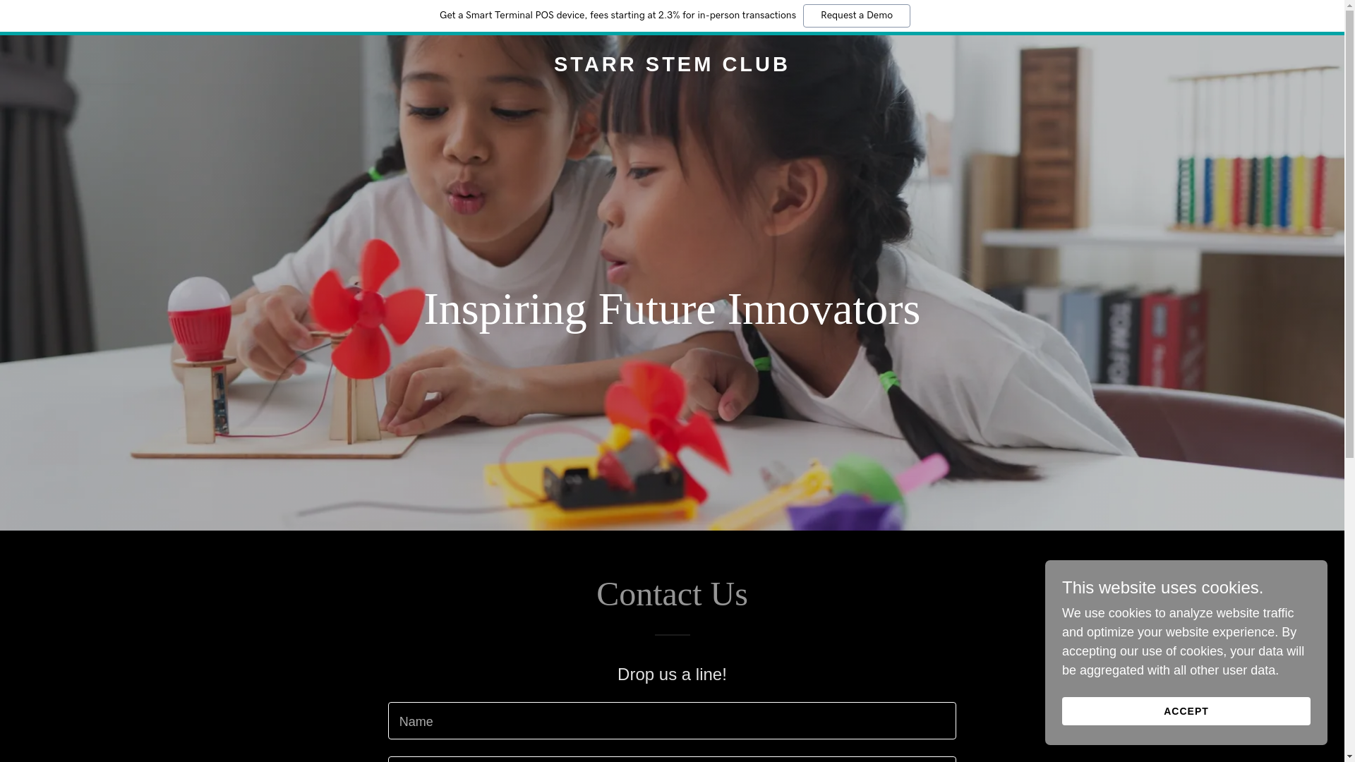 website screenshot of https://starrstemclub.com/
