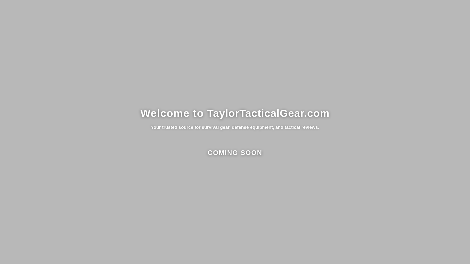 website screenshot of https://taylortacticalgear.com/