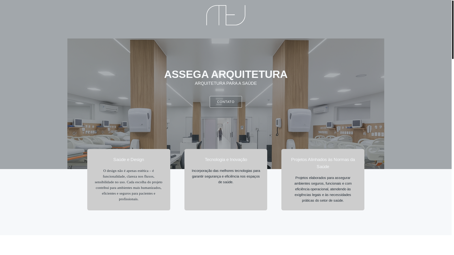 website screenshot of https://assegaarquitetura.com.br/
