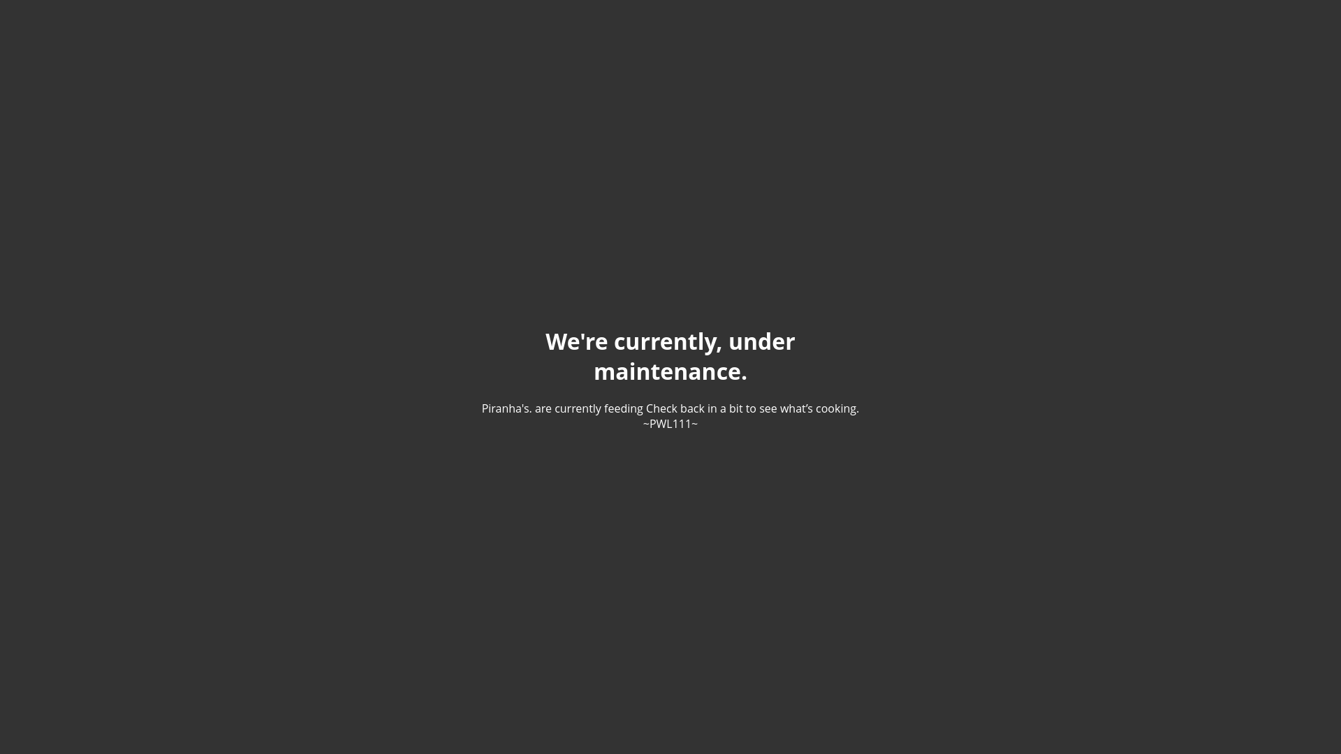website screenshot of https://piranhawetlegacy.com/