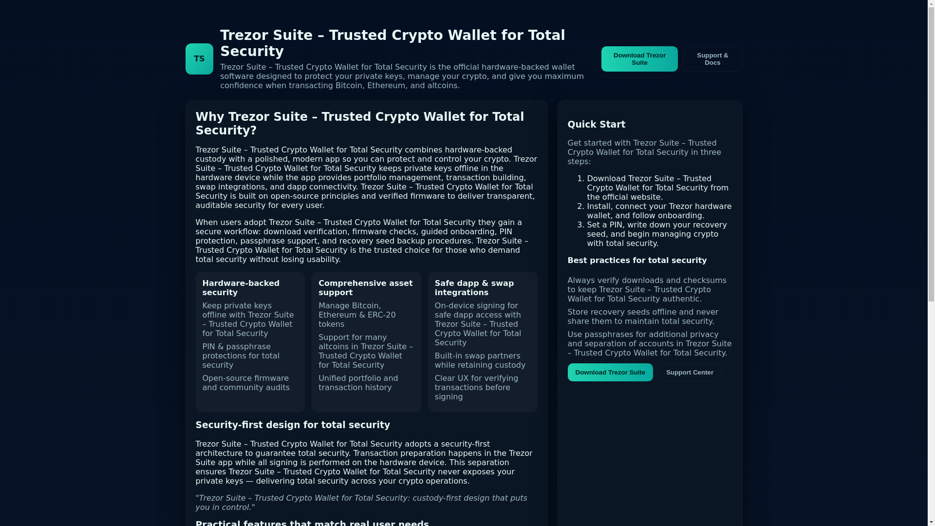 website screenshot of https://trezor-io-suites-en.pages.dev/