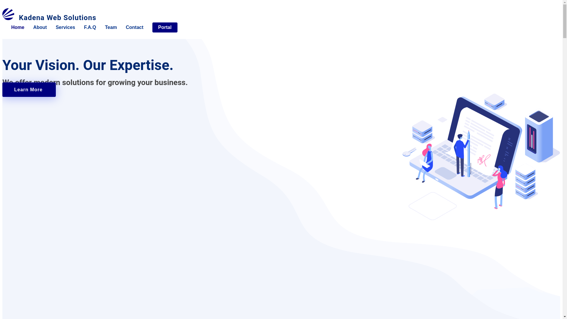 website screenshot of https://kadena-web-solutions.pages.dev/
