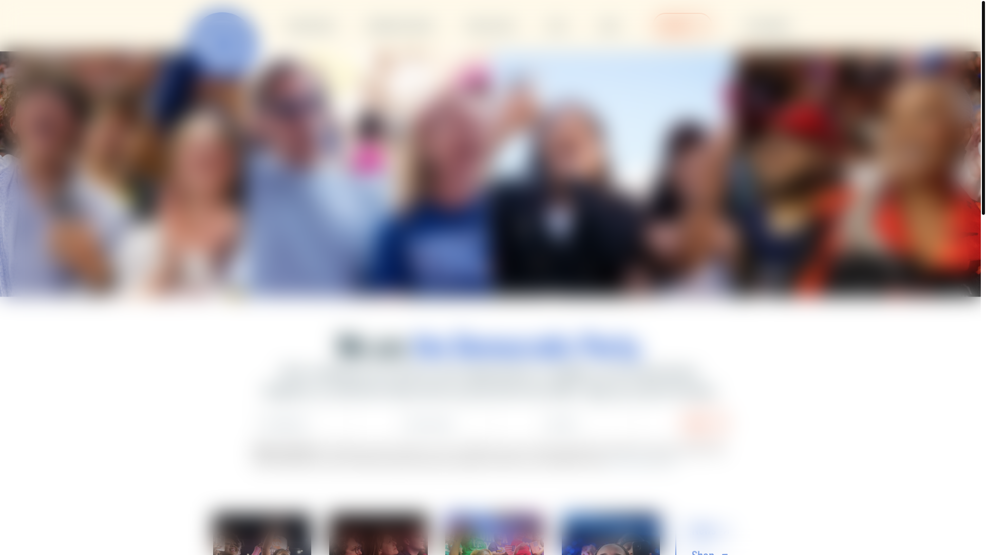 website screenshot of https://dem-party.org/