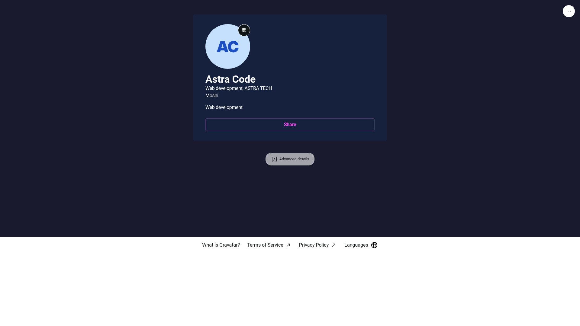 website screenshot of https://iamhans.live/