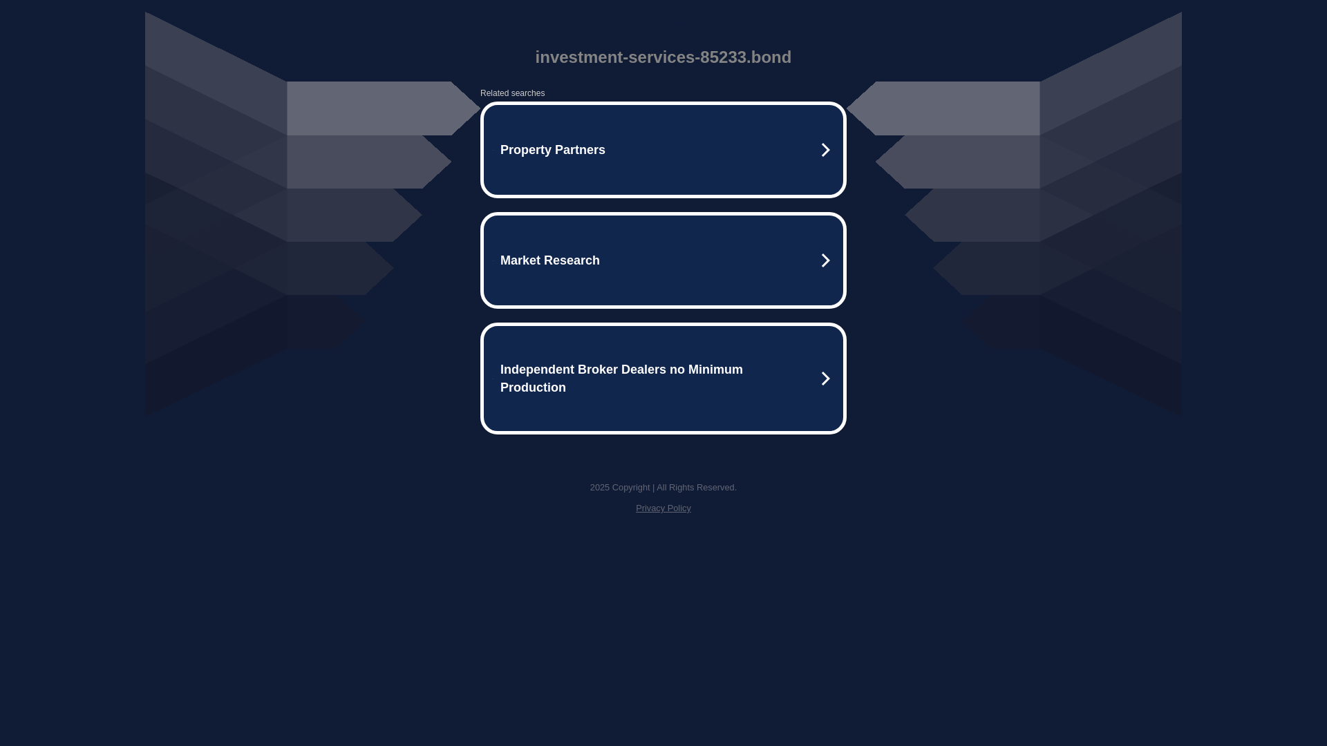 website screenshot of https://investment-services-85233.bond/
