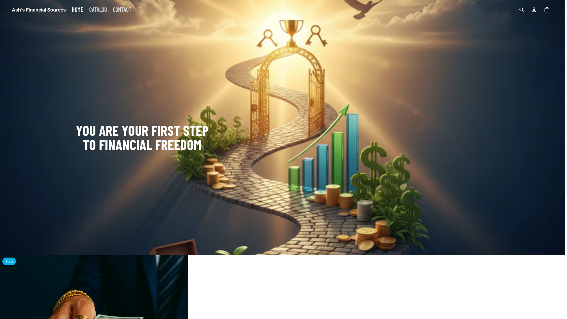 website screenshot of https://ashfinancialsources.com/