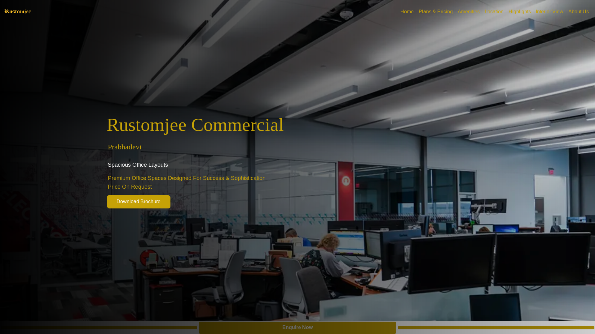 website screenshot of https://therustomjeecommercial.com/