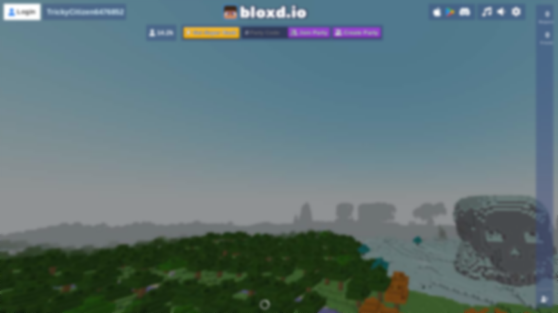 website screenshot of https://bloxd.io/