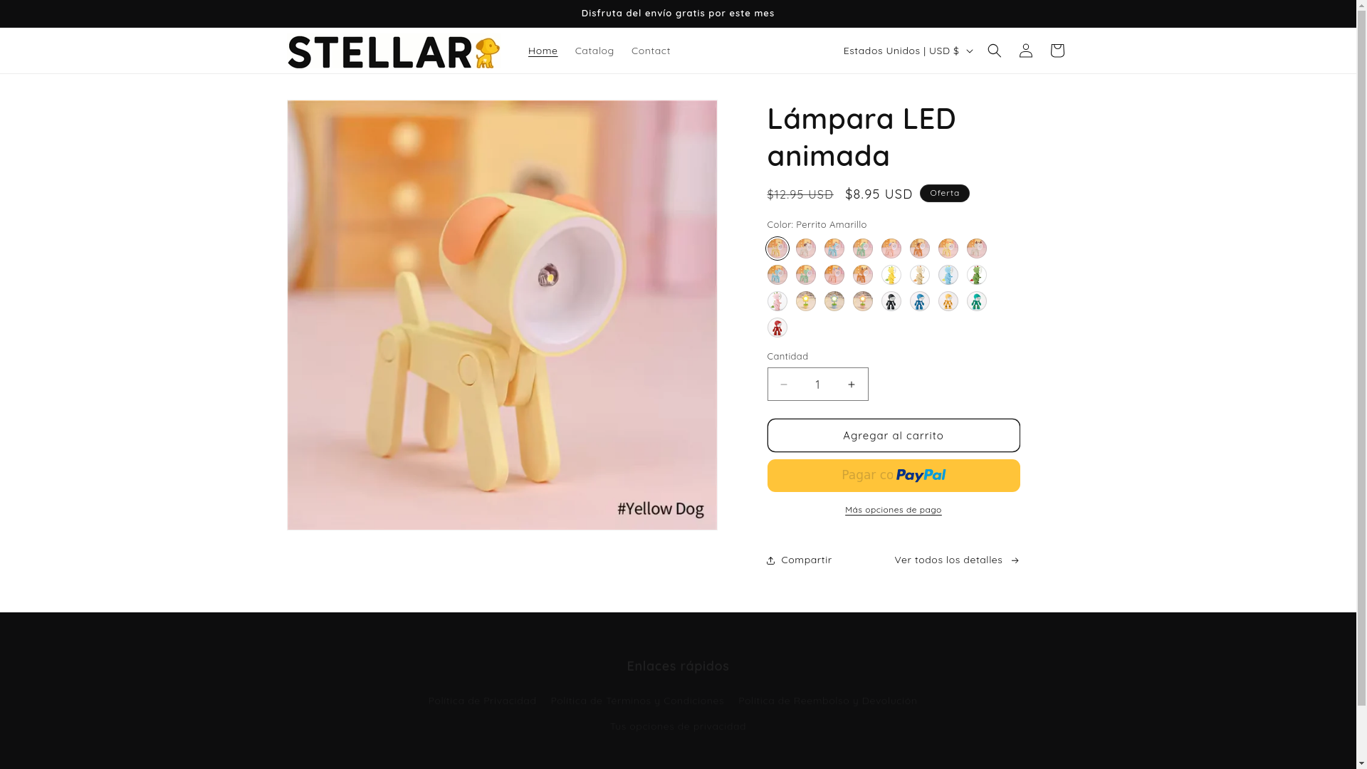website screenshot of https://stellarwoof.store/