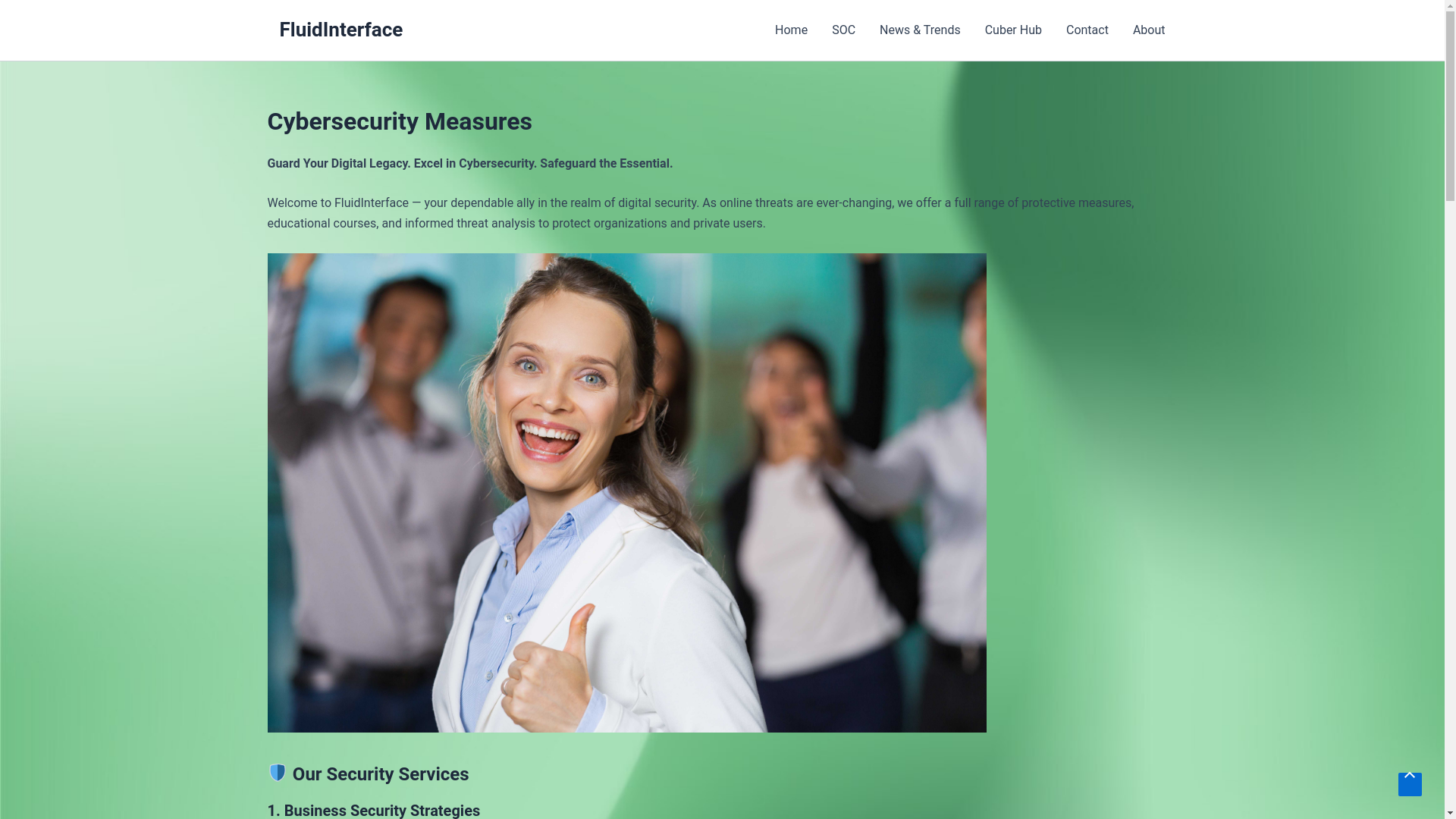 website screenshot of https://fluidinterface.site/