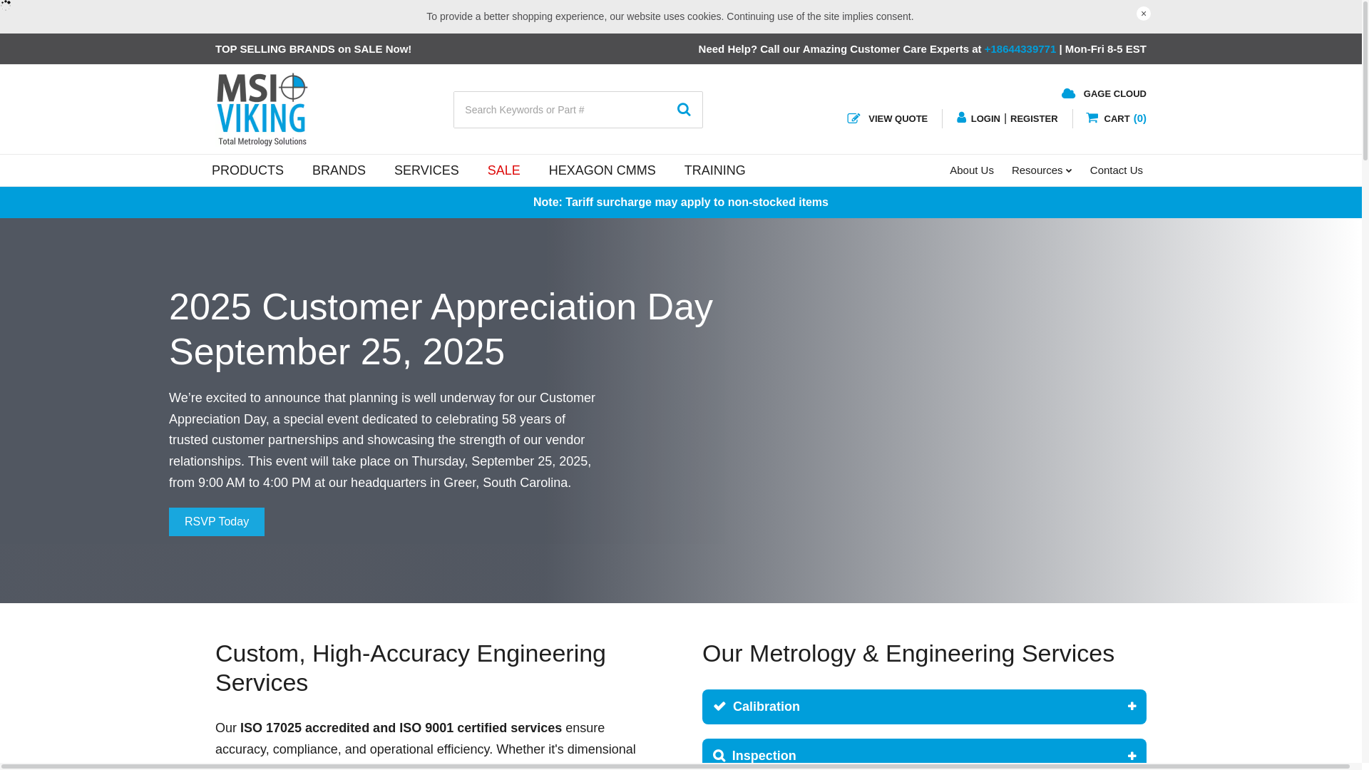 website screenshot of https://msi-viking.world/