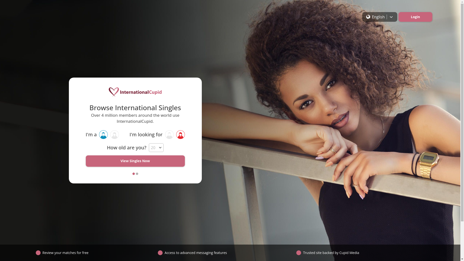 website screenshot of https://internationaleramor.us/