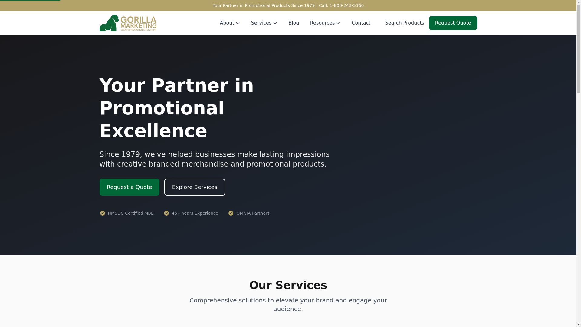 website screenshot of https://gorillamarketing.pages.dev/