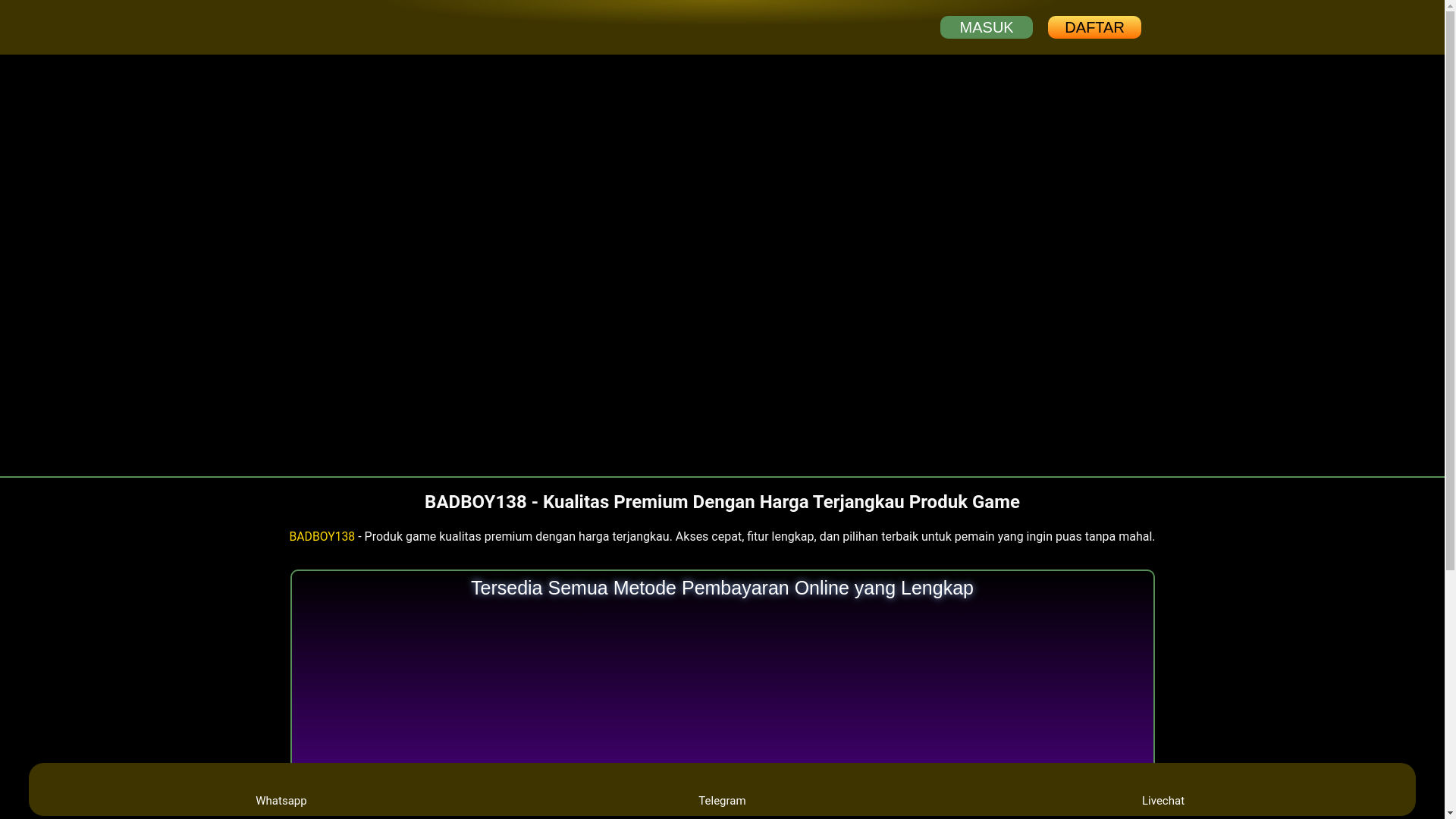 website screenshot of https://badboy138.com/